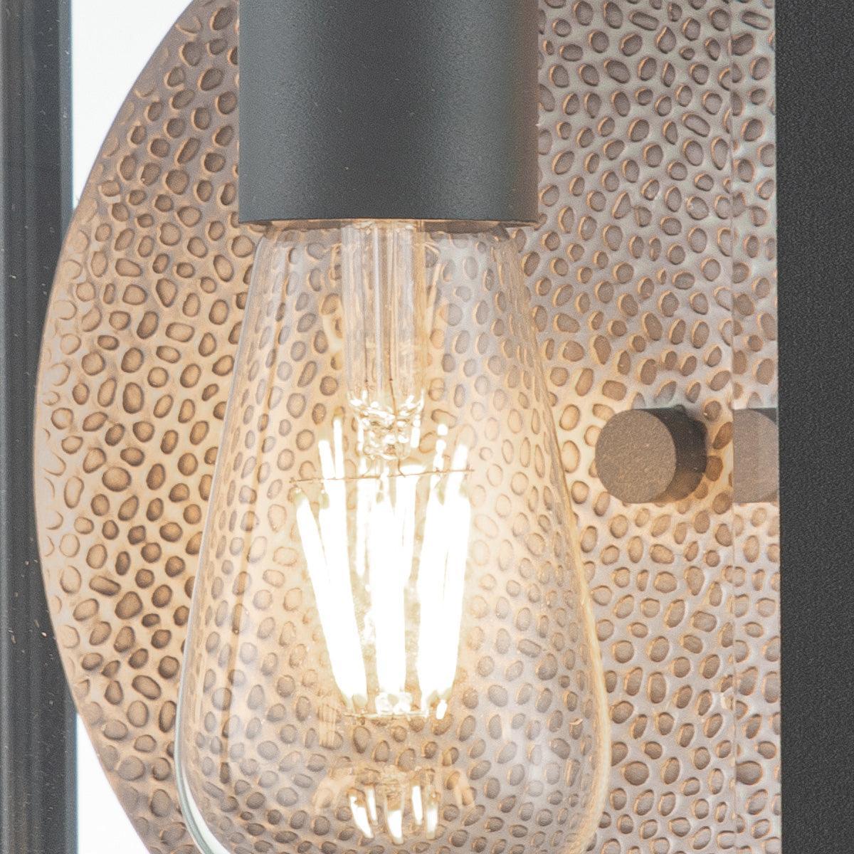 quoizel byron 1 light large grey outdoor wall lantern Close Up