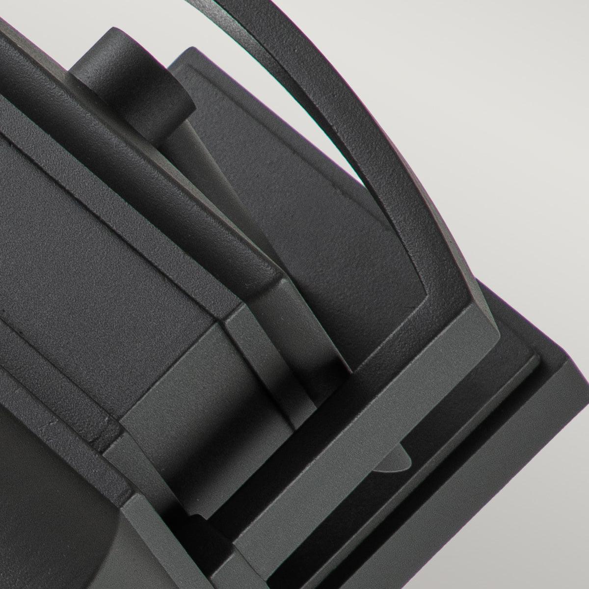 quoizel byron 1 light large grey outdoor wall lantern Detailed Close Up