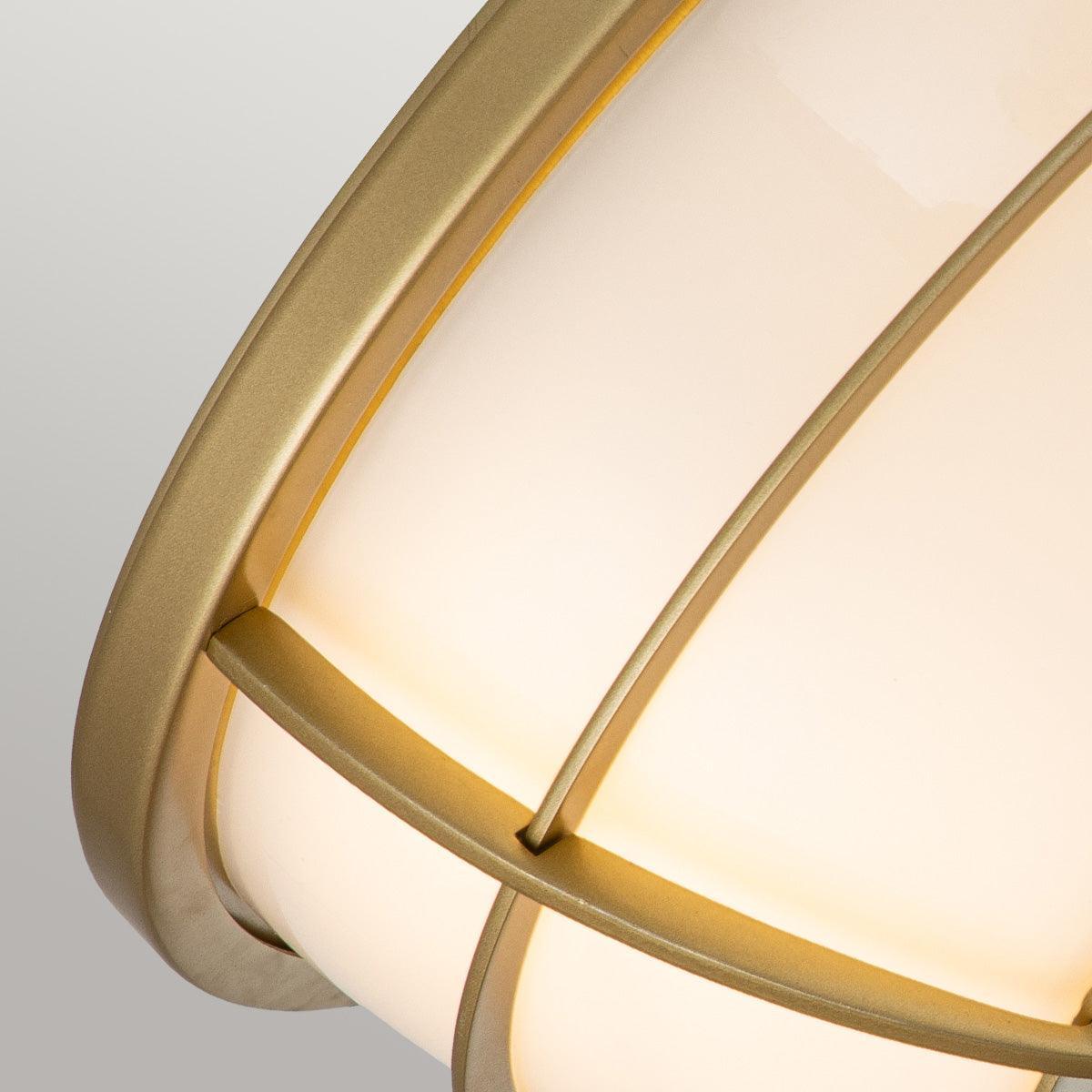 quoizel chance 2 light brass bathroom flush mount Living Room Close Up