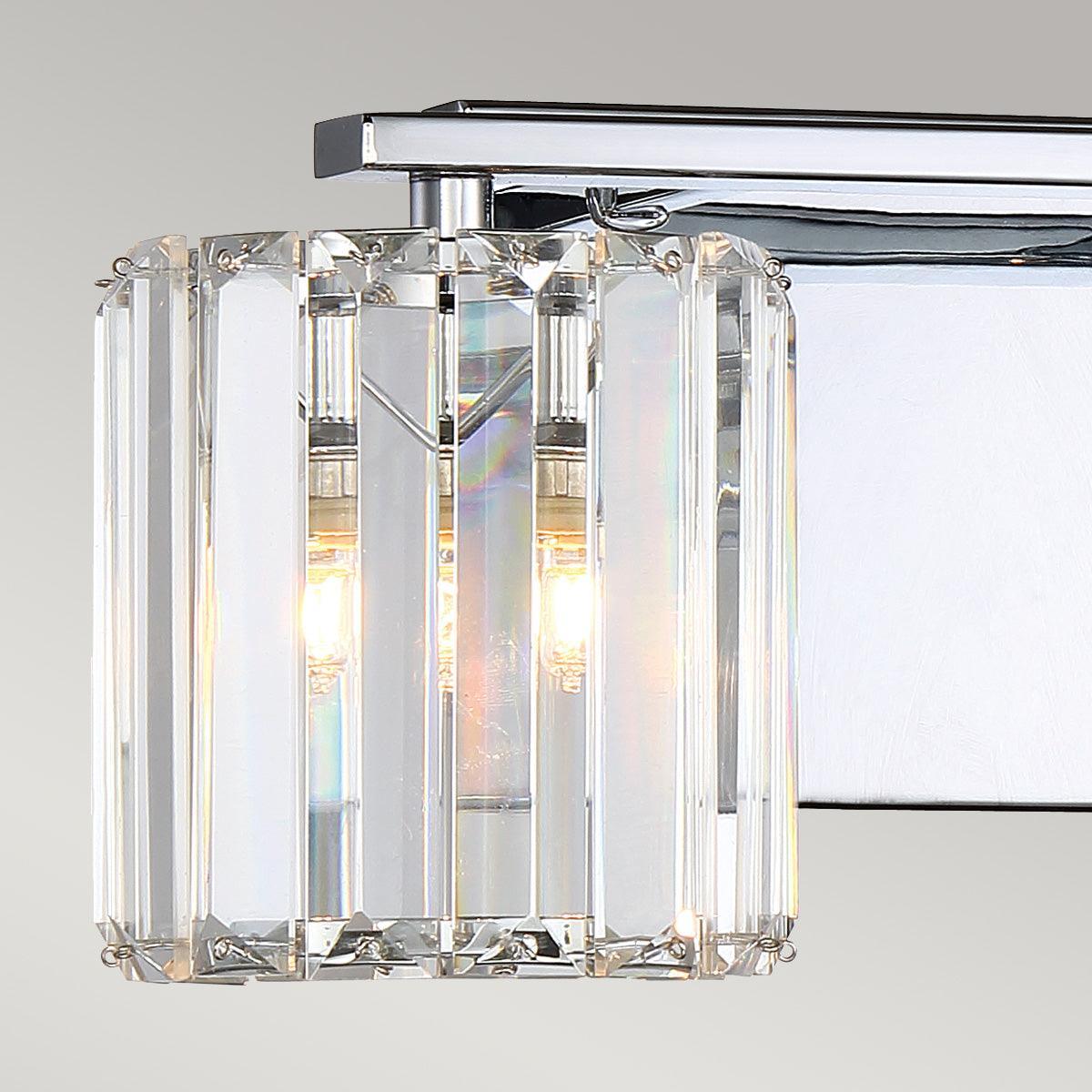 quoizel divine 2 light chrome bathroom wall light Living Room Close Up