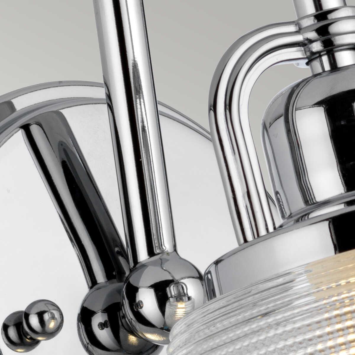 quoizel dublin 1 light polished chrome bathroom wall light Living Room Close Up