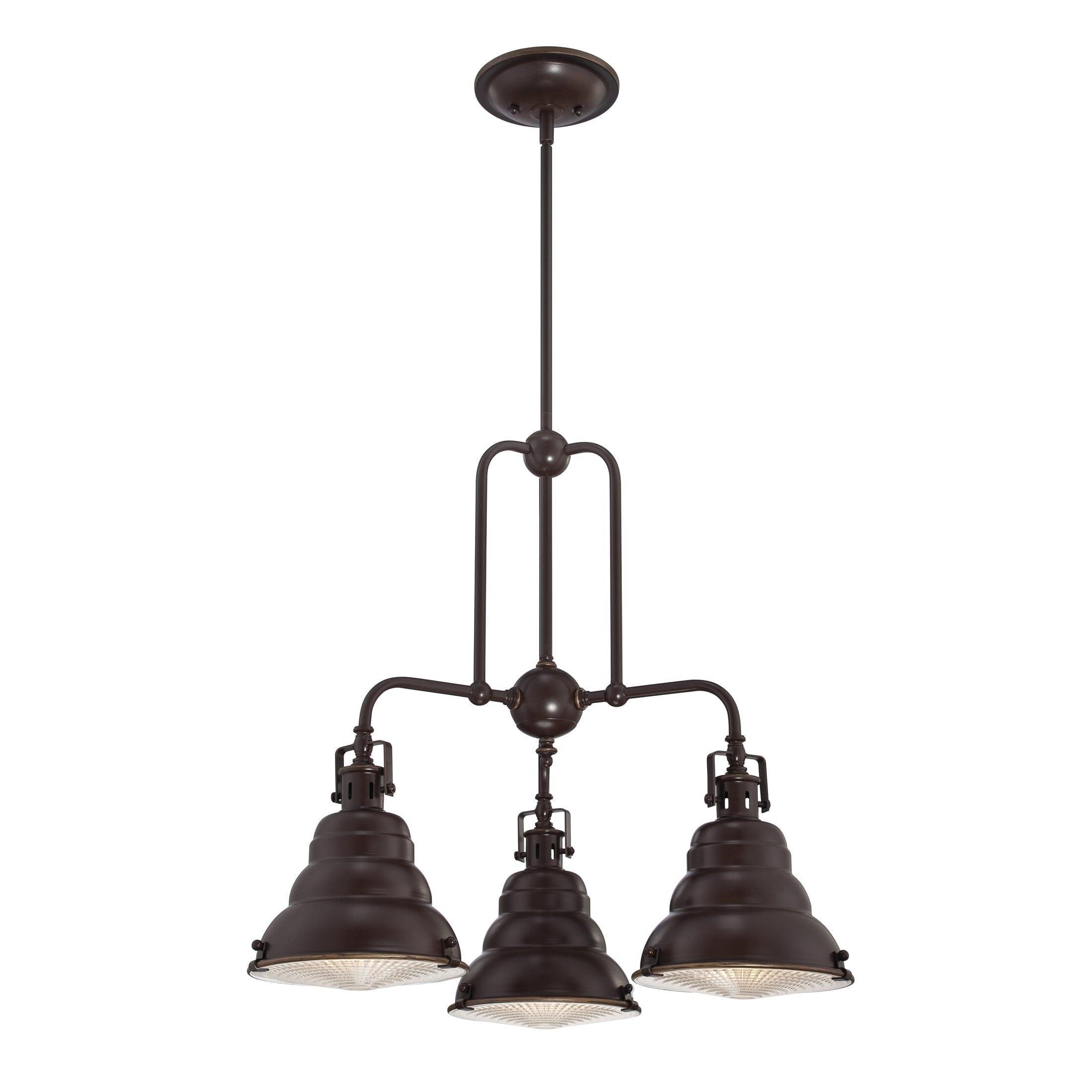 Quoizel Eastvale 3 Lt Chandelier - Palladian Bronze-Elstead Lighting-1-Tiffany Lighting Direct