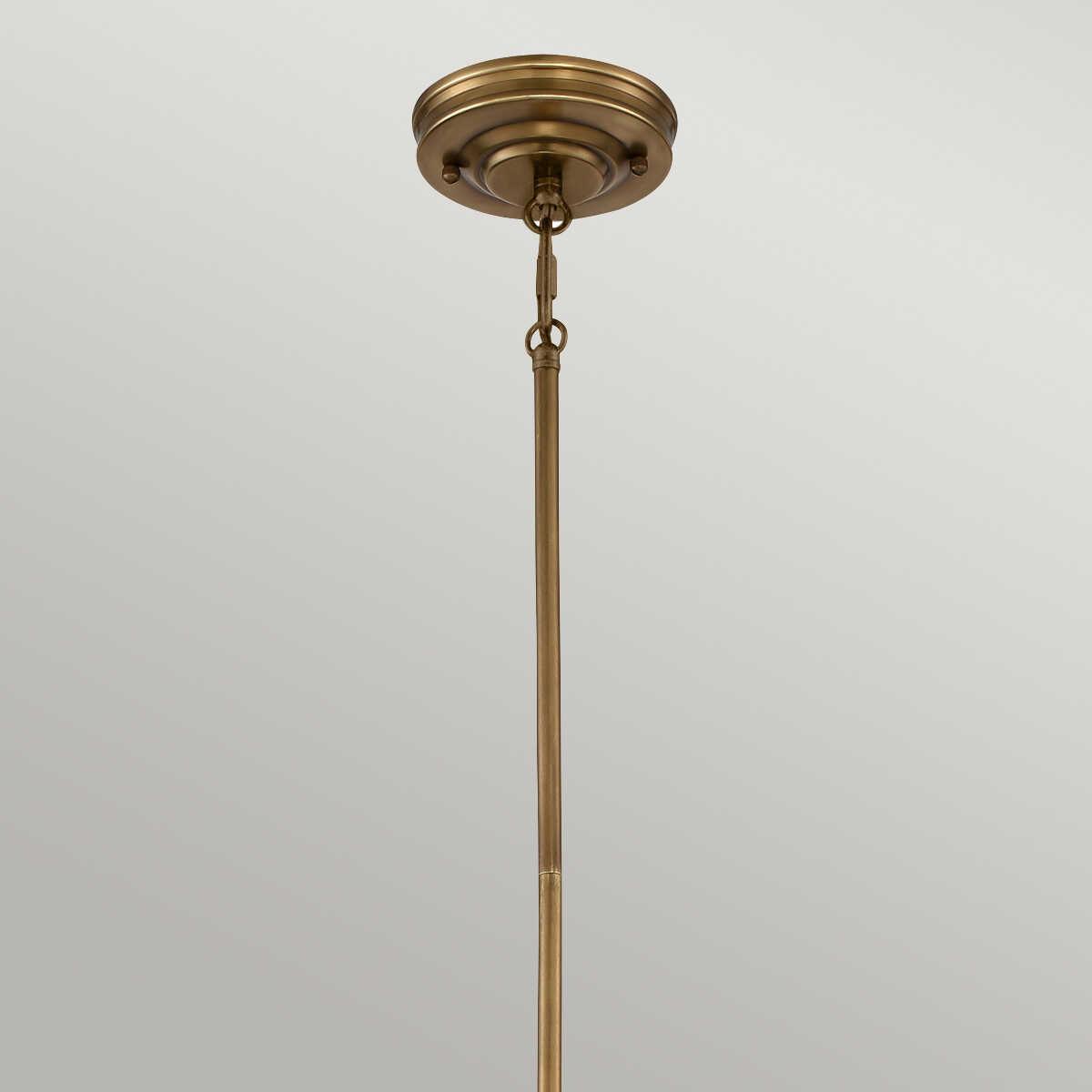 Quoizel Emery 1 Light Brass Mini Ceiling Pendant Light-Ceiling Pendant Lights-Elstead Lighting-2-Tiffany Lighting Direct