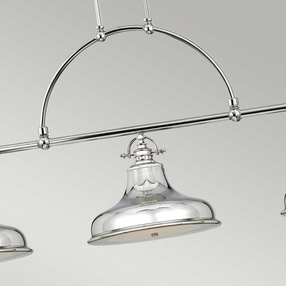 Quoizel Emery Silver Island Ceiling Light-Ceiling Pendant Lights-Elstead Lighting-5-Tiffany Lighting Direct