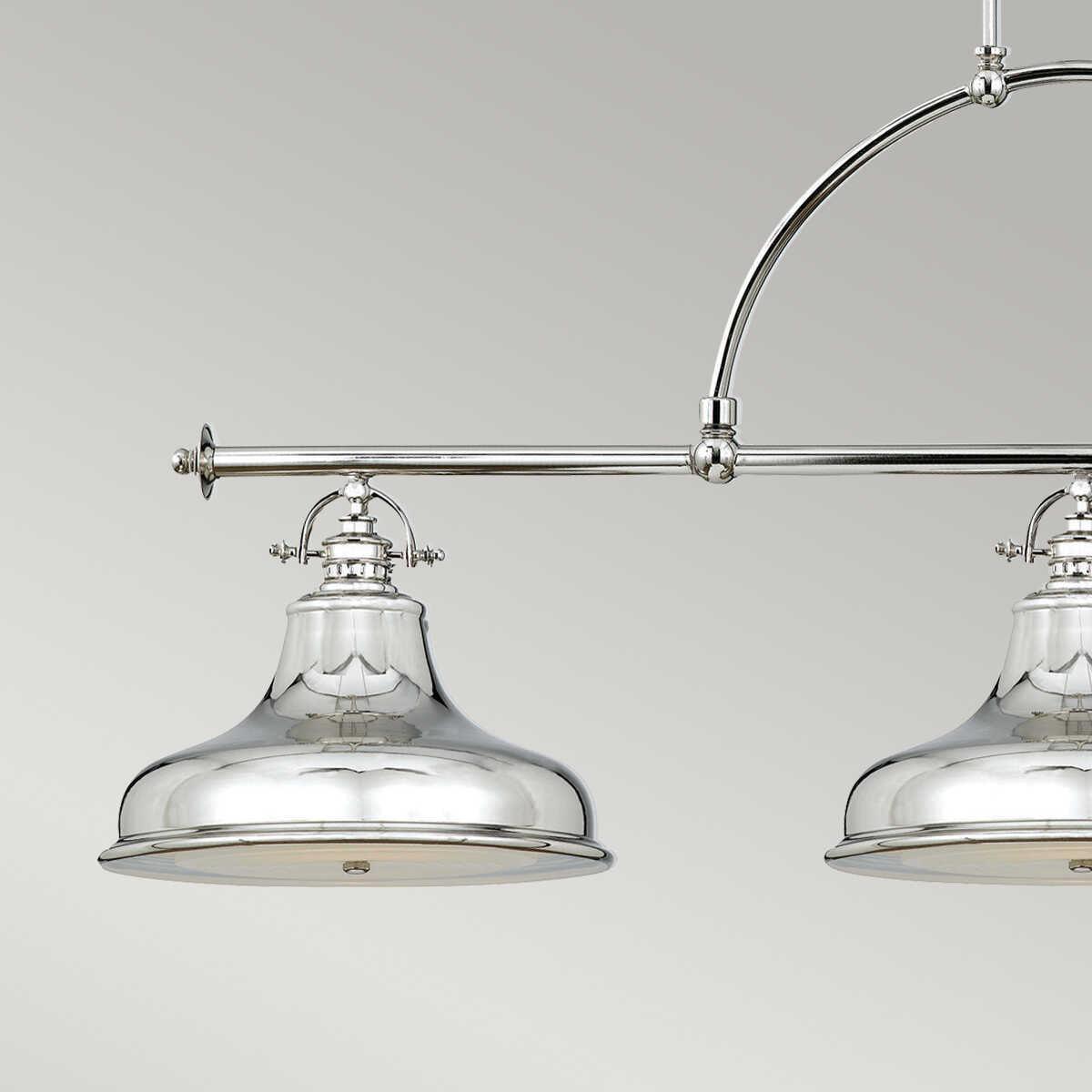 Quoizel Emery Silver Island Ceiling Light-Ceiling Pendant Lights-Elstead Lighting-6-Tiffany Lighting Direct