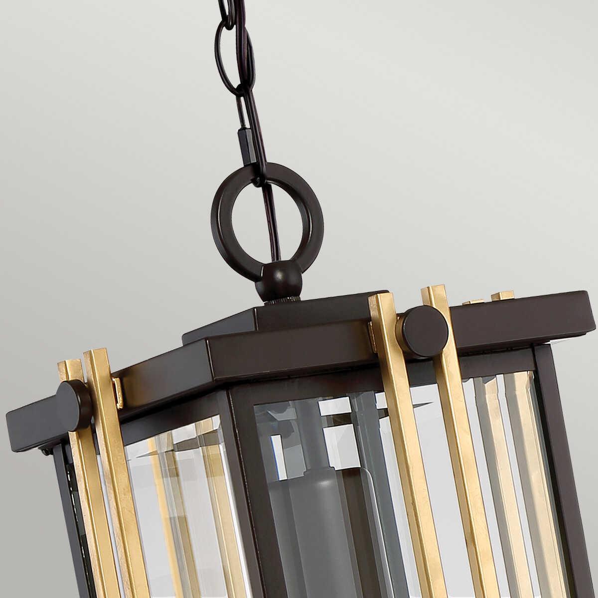 quoizel goldenrod outdoor pendant light Living Room Close Up