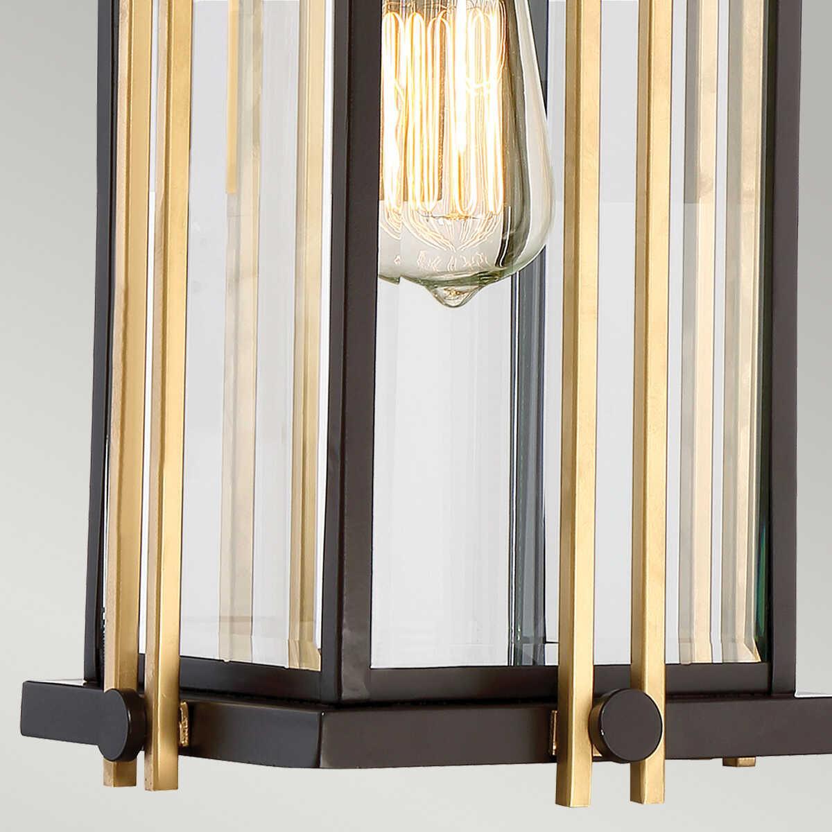 quoizel goldenrod outdoor pendant light Detailed Close Up