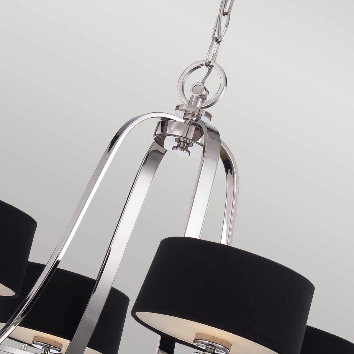 Quoizel Gotham 4 Light Silver Chandelier-Elstead Lighting-4-Tiffany Lighting Direct