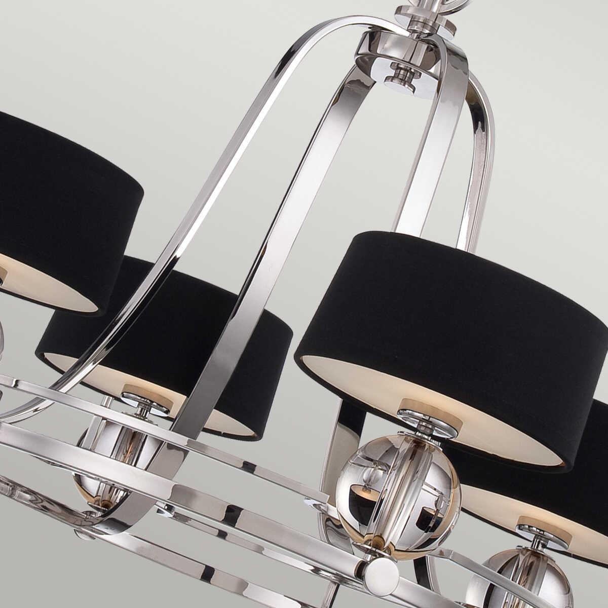 Quoizel Gotham 4 Light Silver Chandelier-Elstead Lighting-6-Tiffany Lighting Direct
