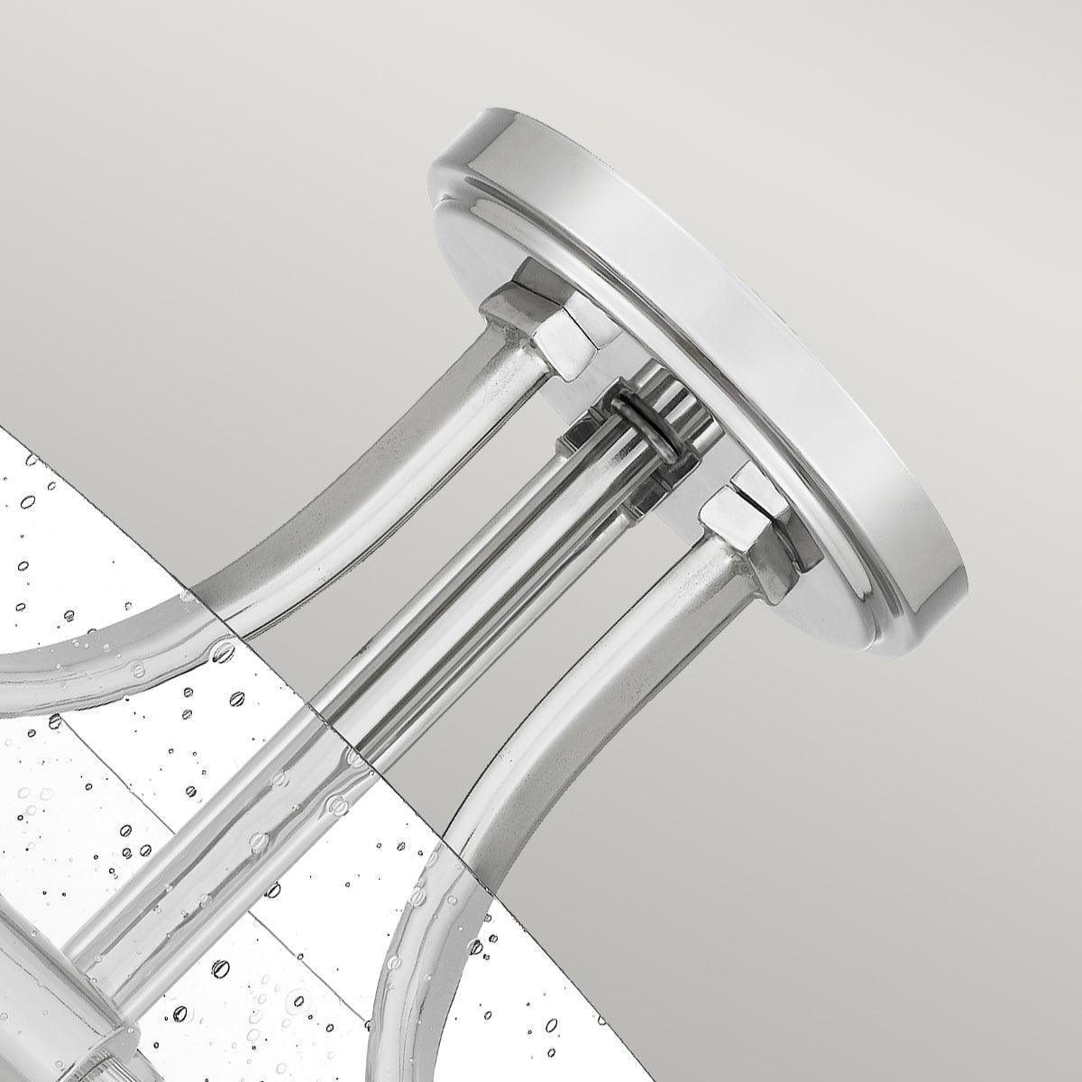 Quoizel Hollister 2 Light Nickel Semi-flush Ceiling Mount Hallway Image