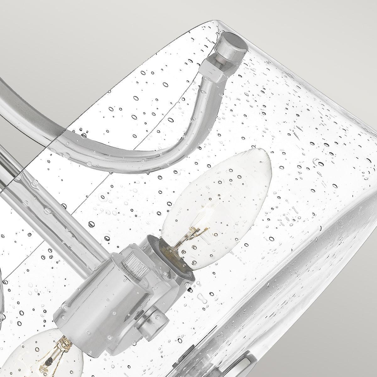 Quoizel Hollister 2 Light Nickel Semi-flush Ceiling Mount Hallway close up