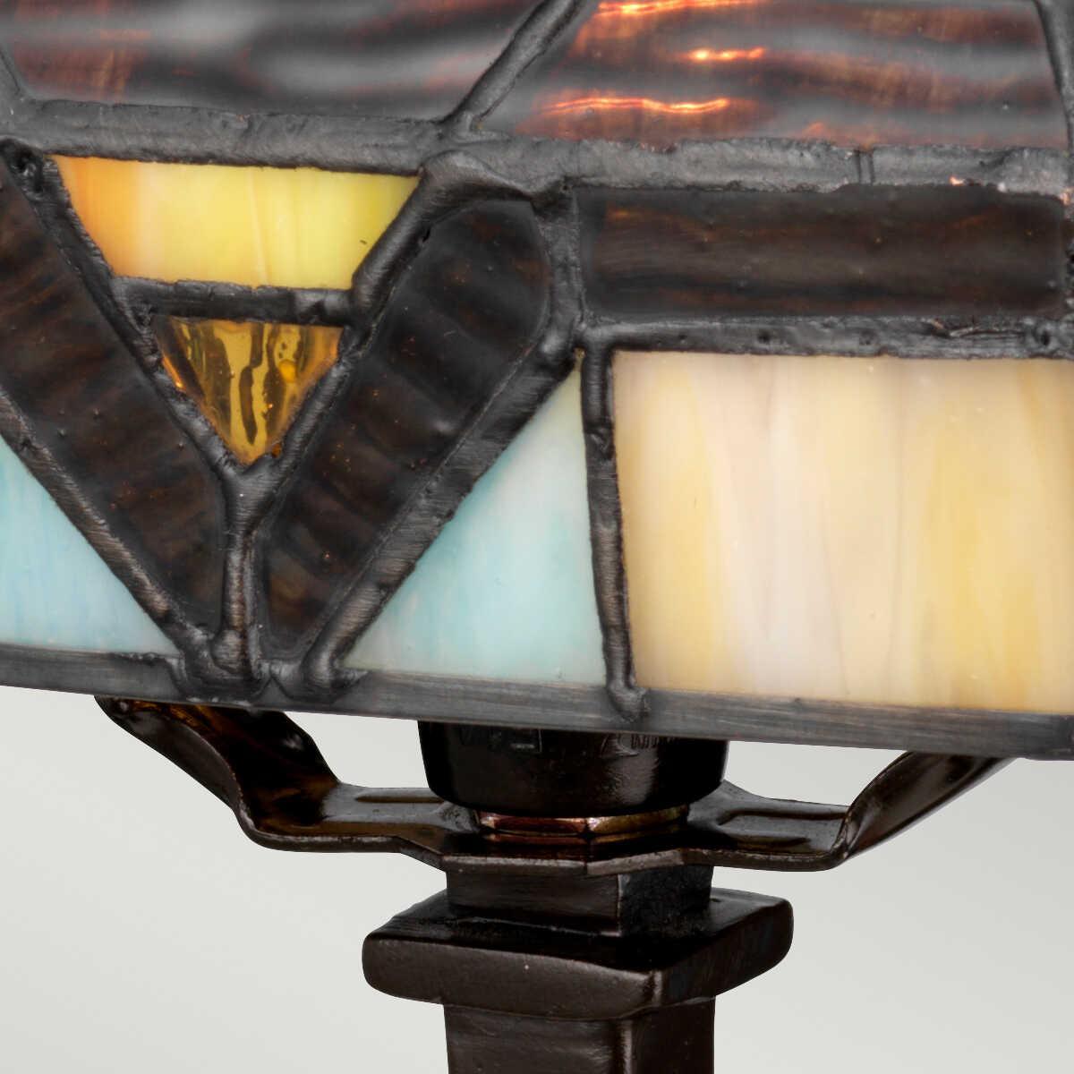 holmes tiffany 1 light mini bedside table lamp Living Room Close Up