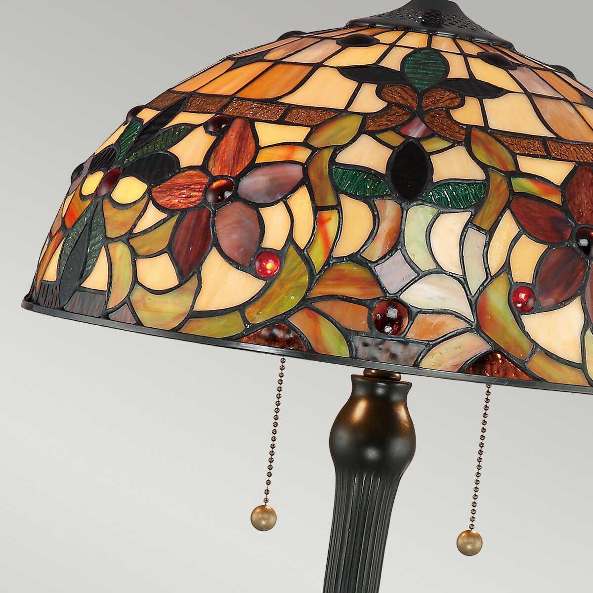 quoizel tiffany kami large table lamp Living Room Close Up