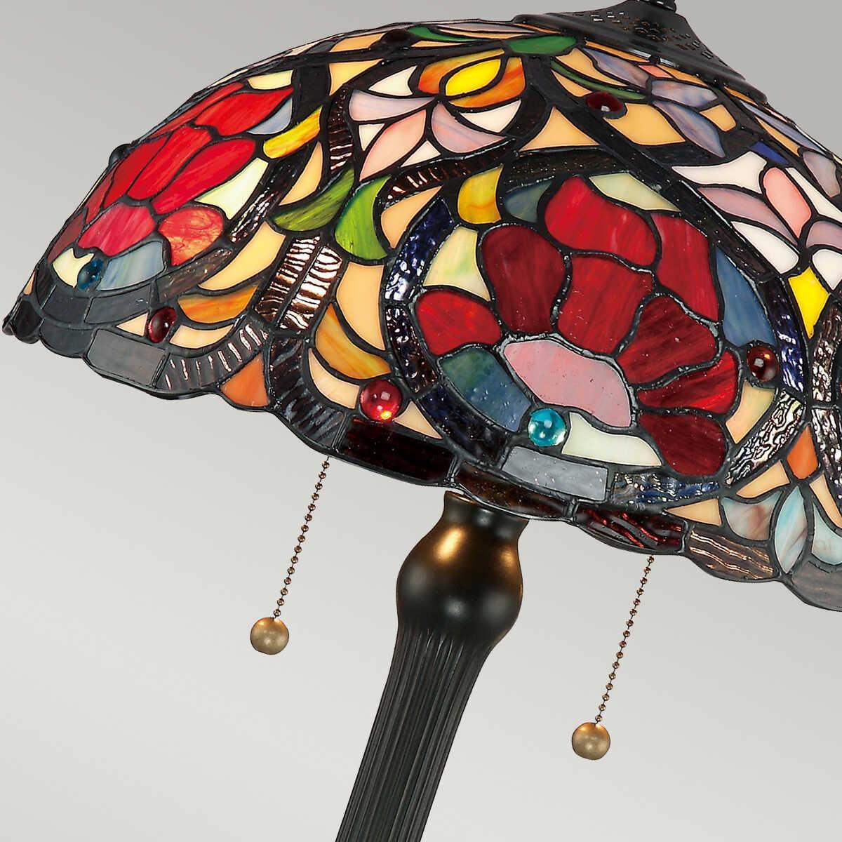 quoizel tiffany larissa large table lamp Living Room Close Up