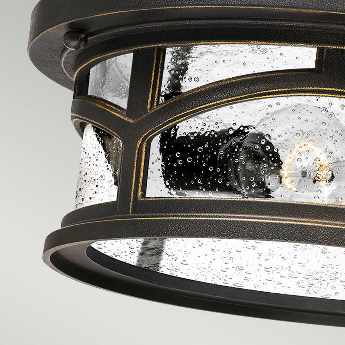 quoizel marblehead outdoor flush light Living Room Close Up