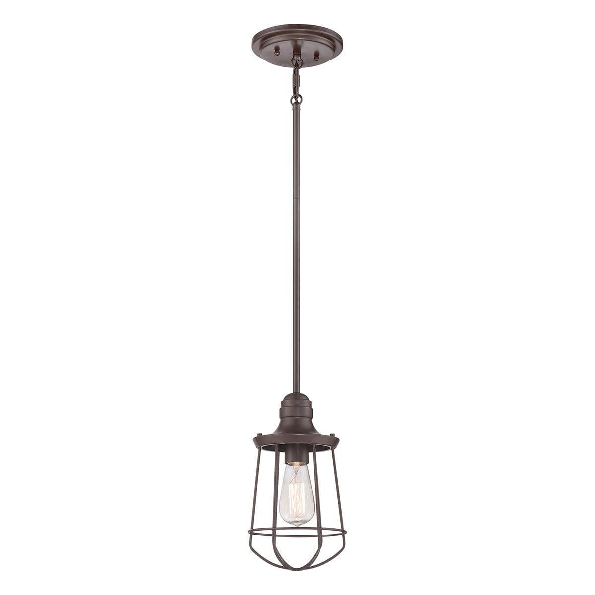 quoizel marine 1 light bronze mini outdoor pendant light