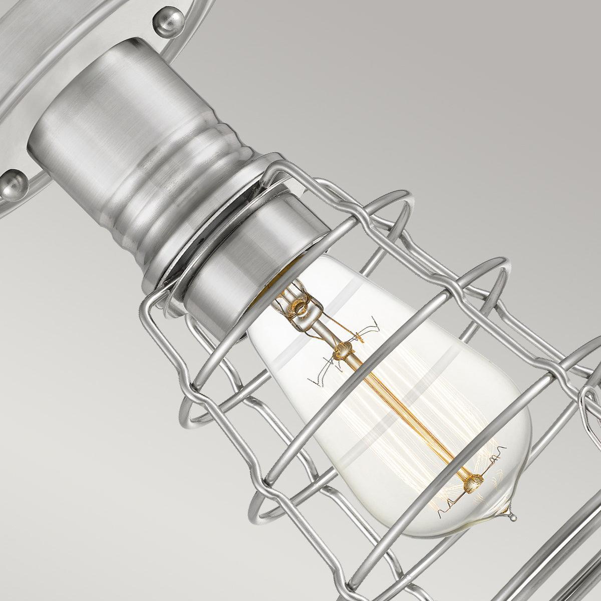 Quoizel Mixon 1 Light Nickel Semi-flush Mount Hallway Image