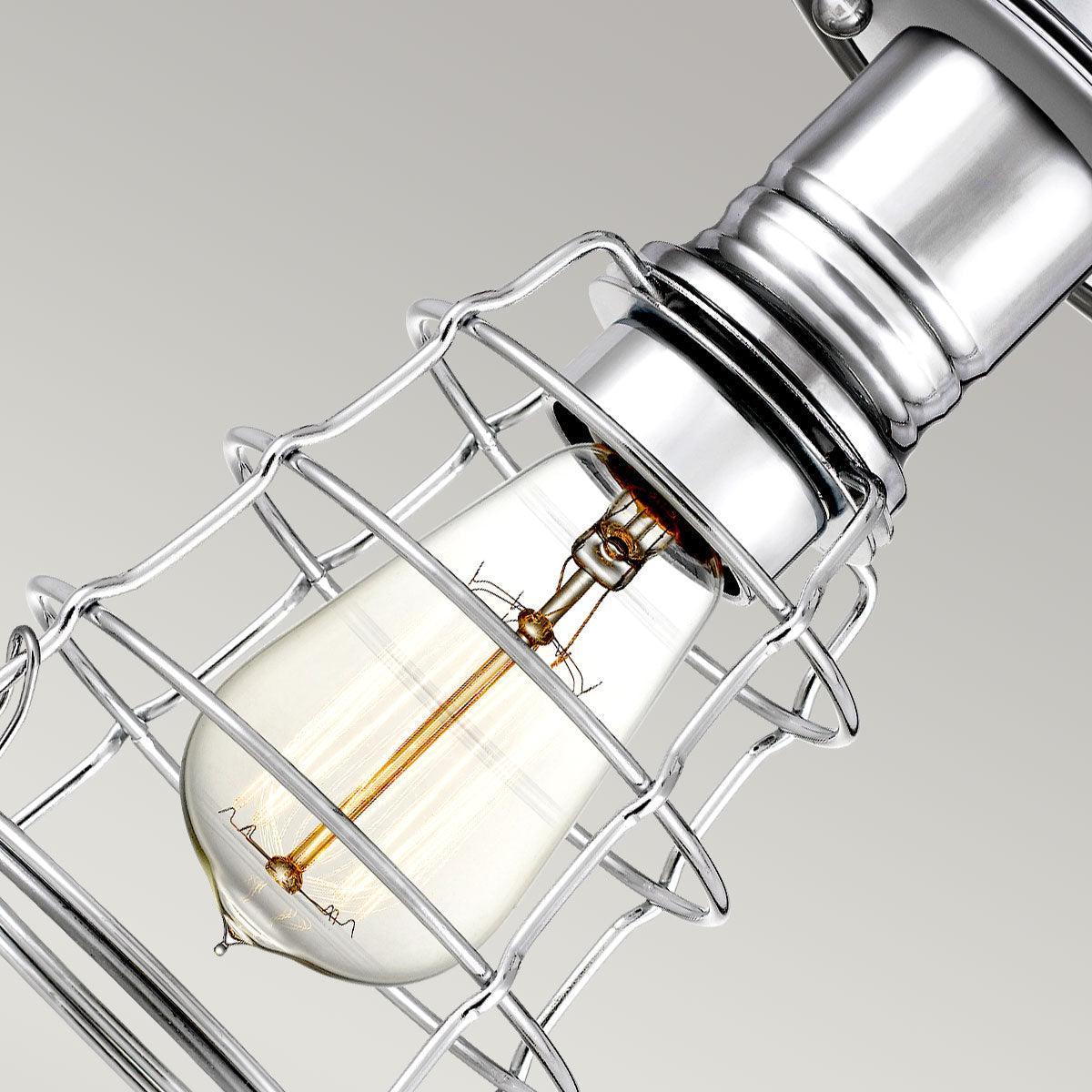 Quoizel Mixon 1 Light Chrome Semi-flush Mount Hallway Image