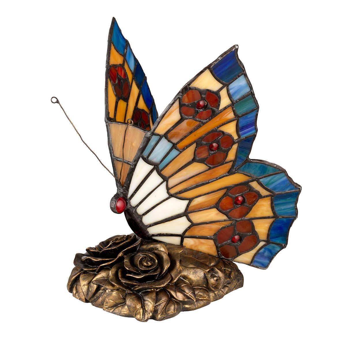 quoizel tiffany animal gift lamps butterfly tiffany lamp Detailed Close Up