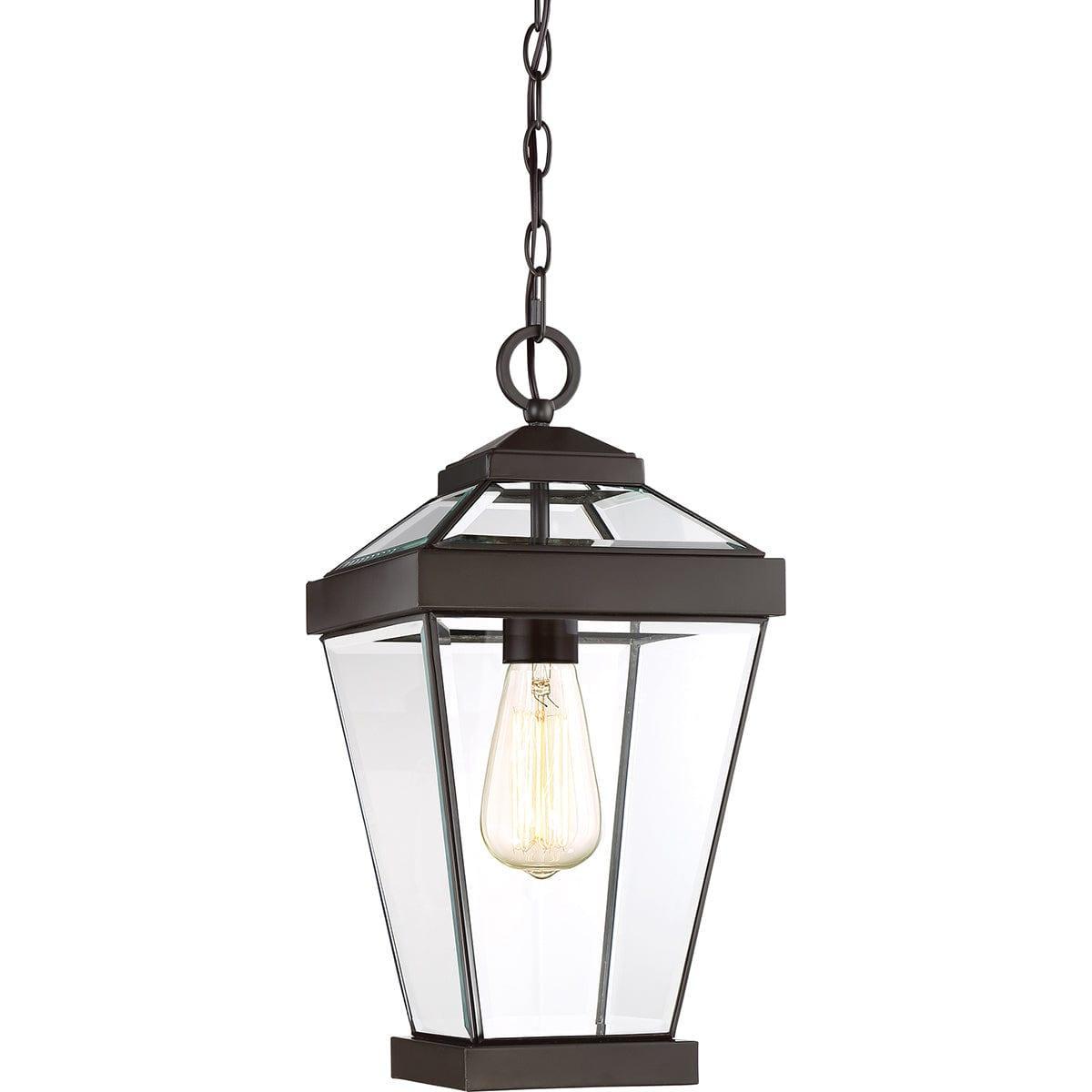 quoizel ravine medium bronze outdoor pendant chain lantern