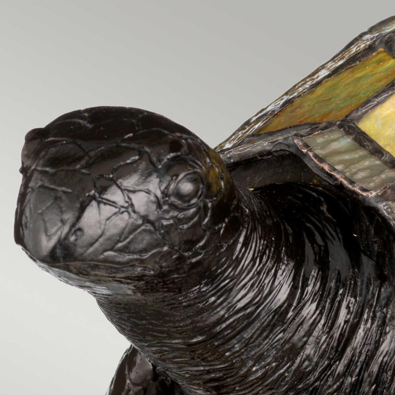 Quoizel Tiffany Gift Animal Lamp Sawback Turtle Tiffany Lamp