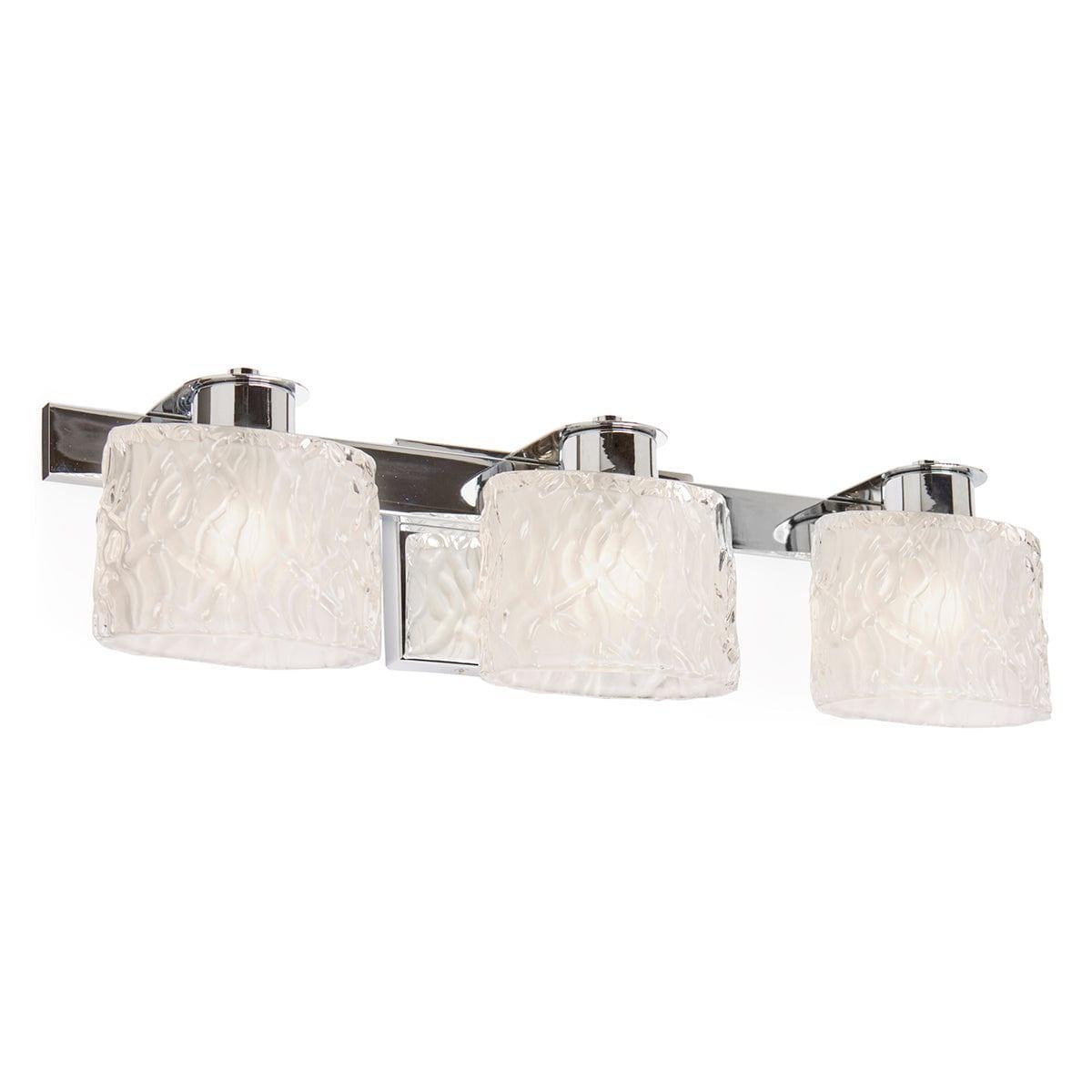 quoizel seaview 3 light above mirror polished chrome bathroom light