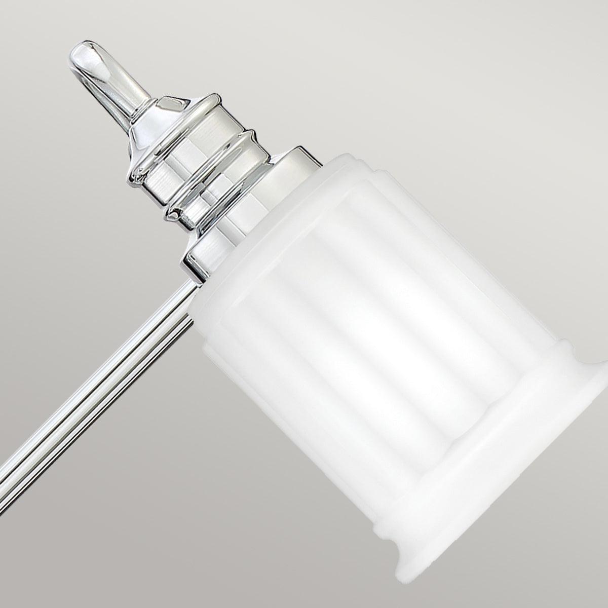 quoizel swell 3 light chrome bathroom wall light Detailed Close Up