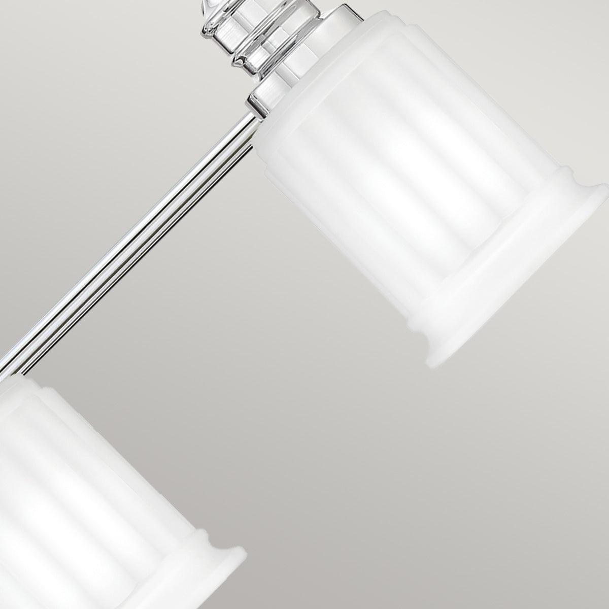 quoizel swell 4 light chrome bathroom wall light Detailed Close Up