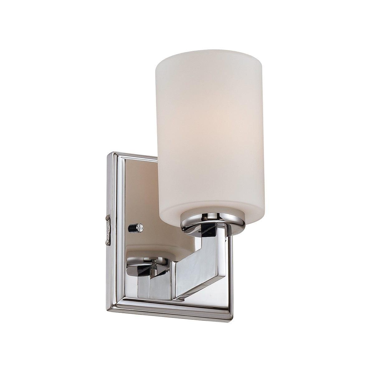 quoizel taylor small polished chrome bathroom wall light