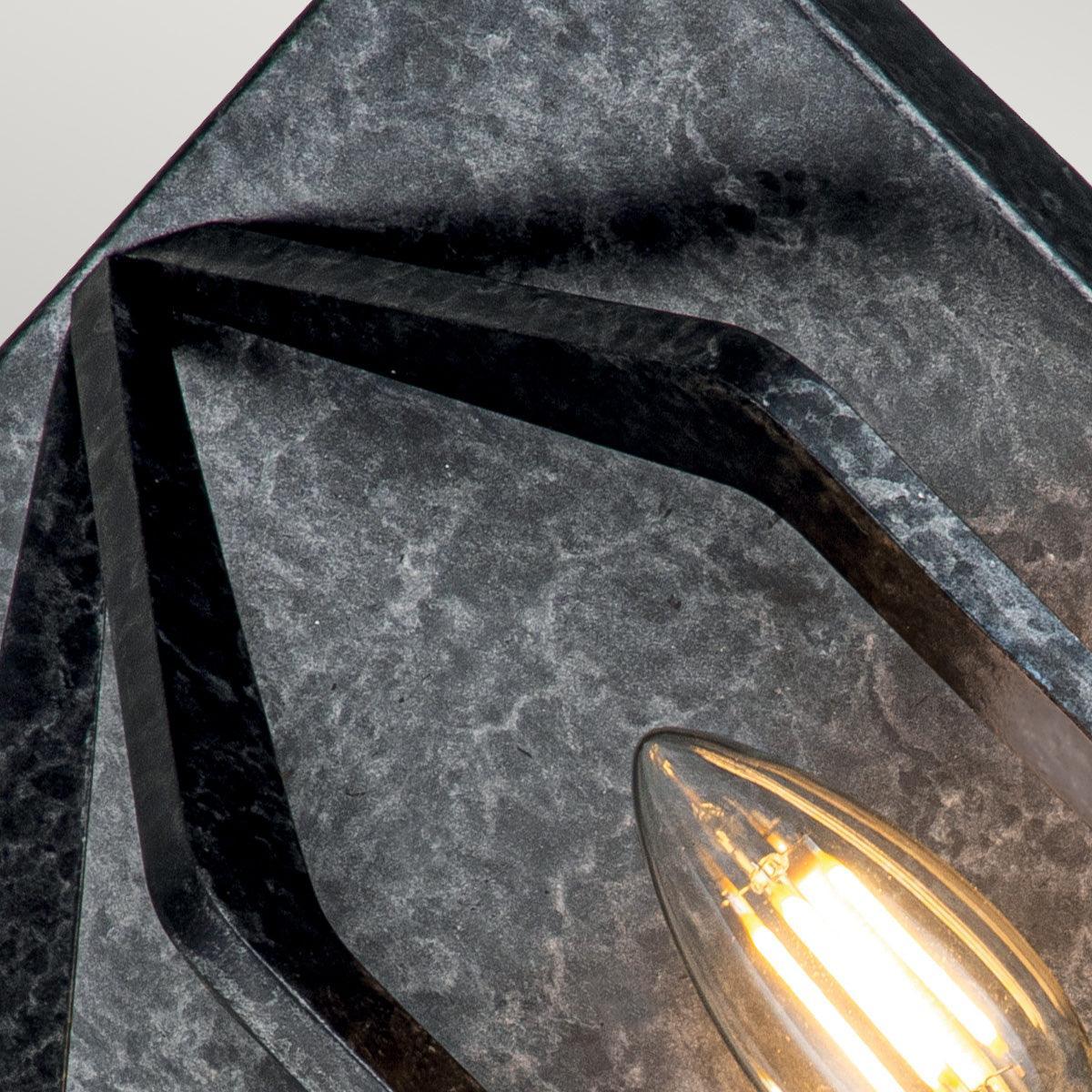 quoizel vanguard 2 light black wall light Living Room Close Up