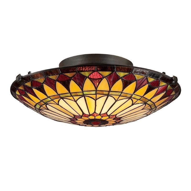 west end flush tiffany ceiling light