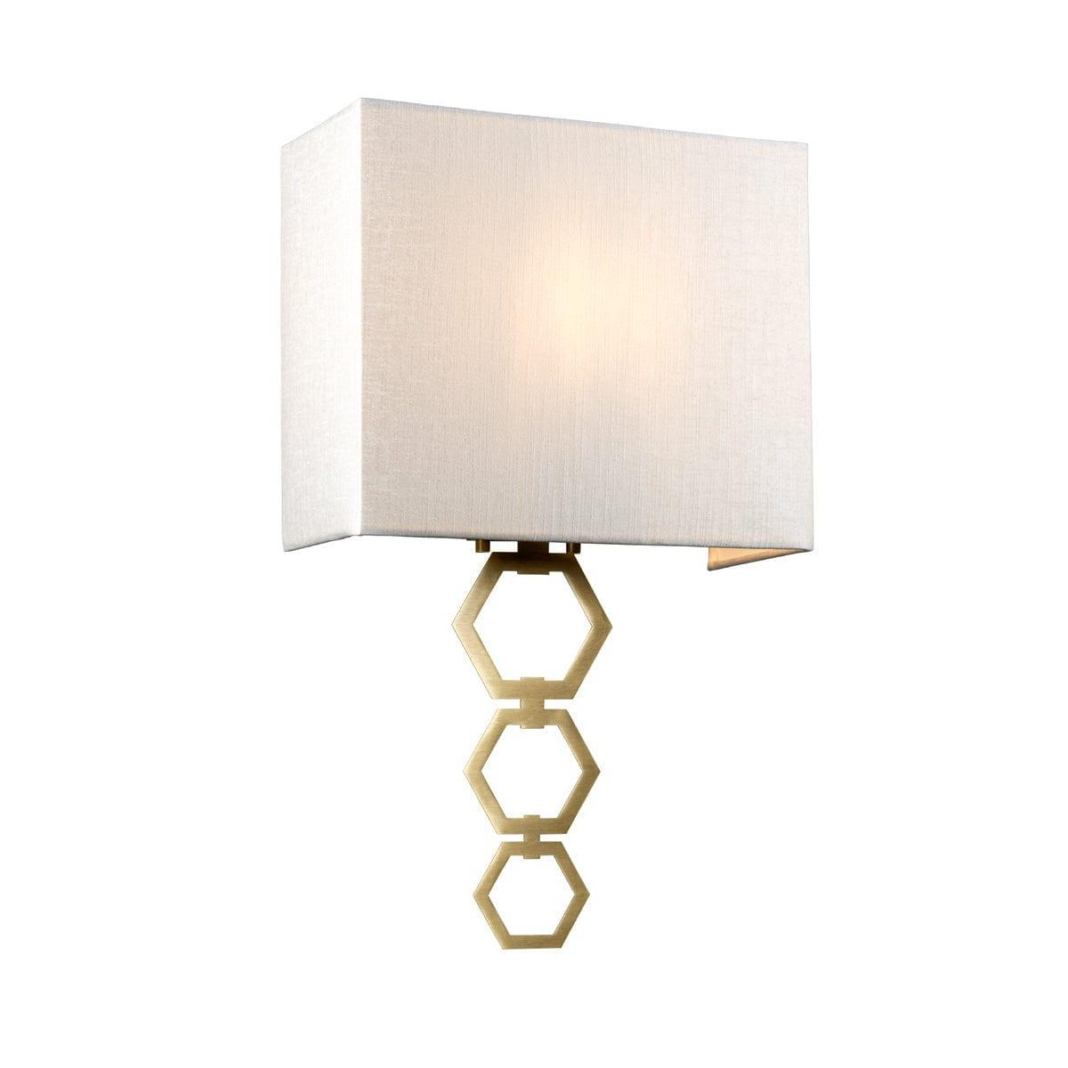 Ria Medium 1 Light Aged Brass Wall Light ,RIA-MEDIUM-AB,Elstead Lighting,1