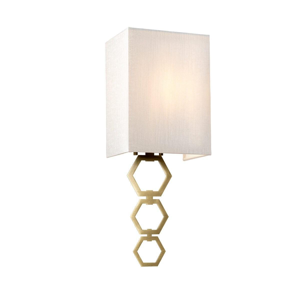 Ria Small 1 Light Aged Brass Wall Light ,RIA-SMALL-AB,Elstead Lighting,1