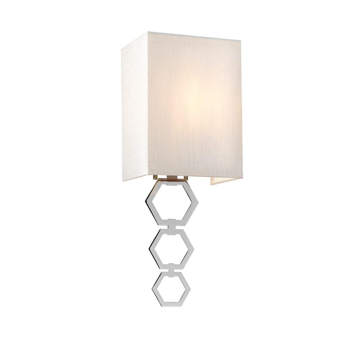 ria small 1 lt polished chrome wall light elstead lighting