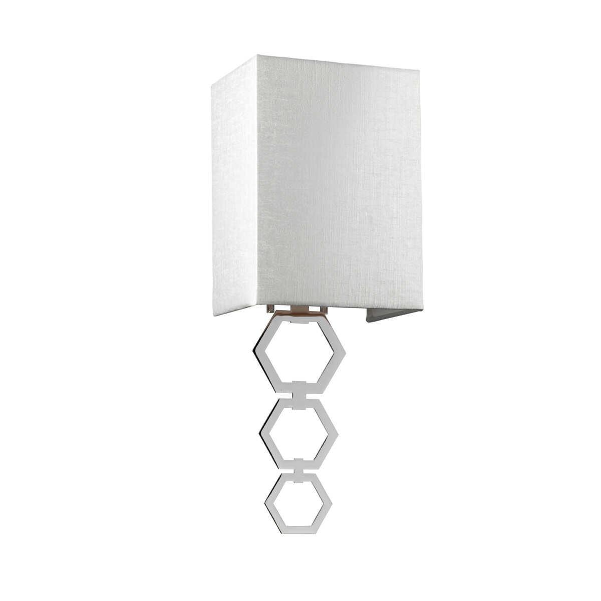 ria small 1 lt polished chrome wall light elstead lighting Living Room Close Up