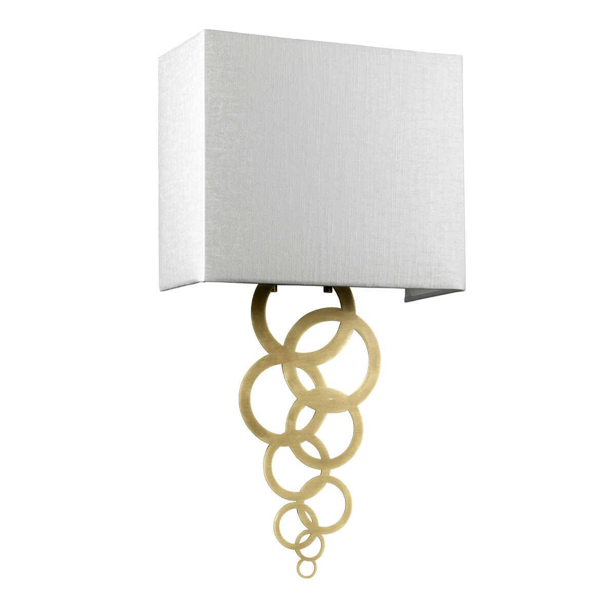 Rosa Medium 1 Light Aged Brass Wall Light ,ROSA-MEDIUM-AB,Elstead Lighting, living room close up image
