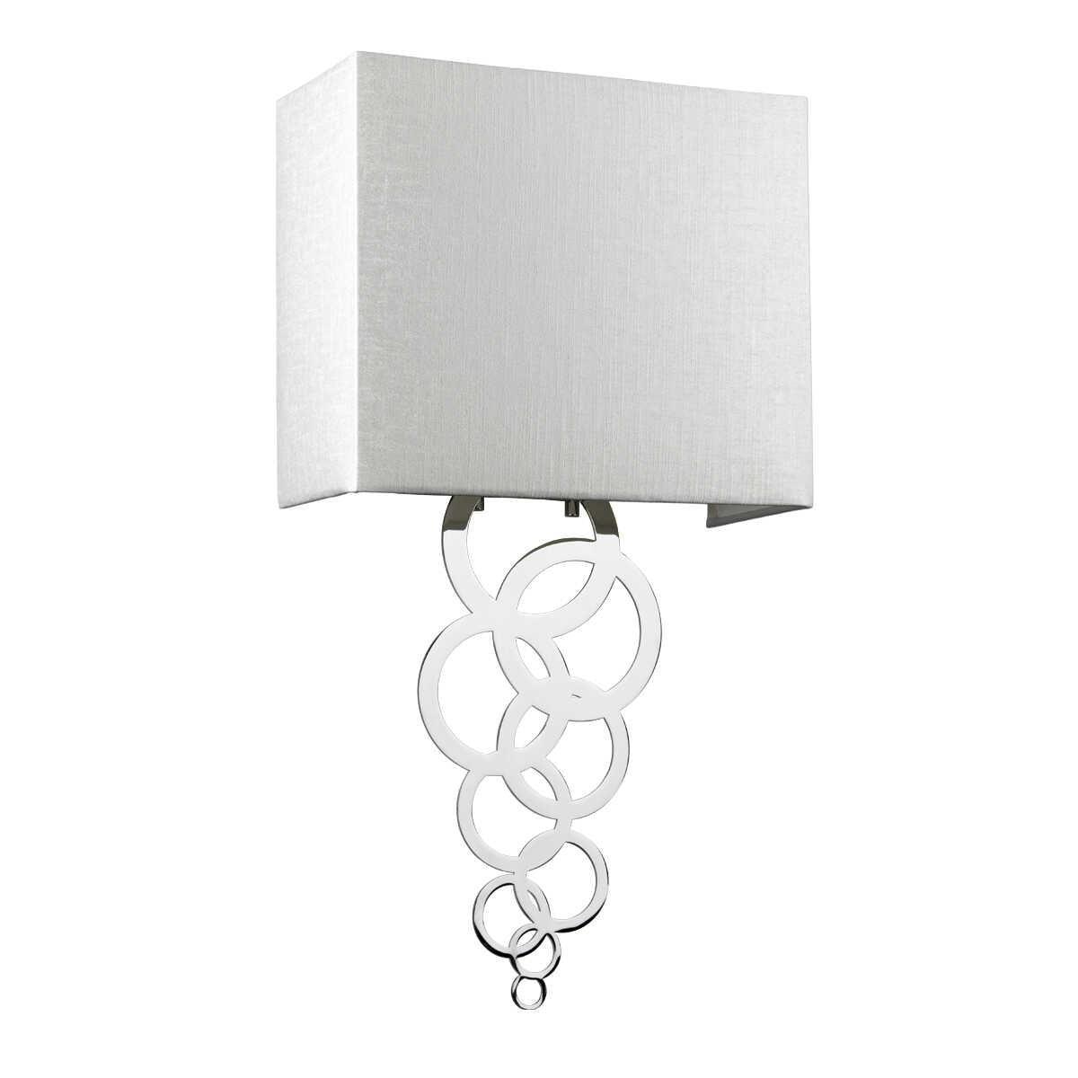 rosa medium 1 lt polished chrome wall light elstead lighting Living Room Close Up