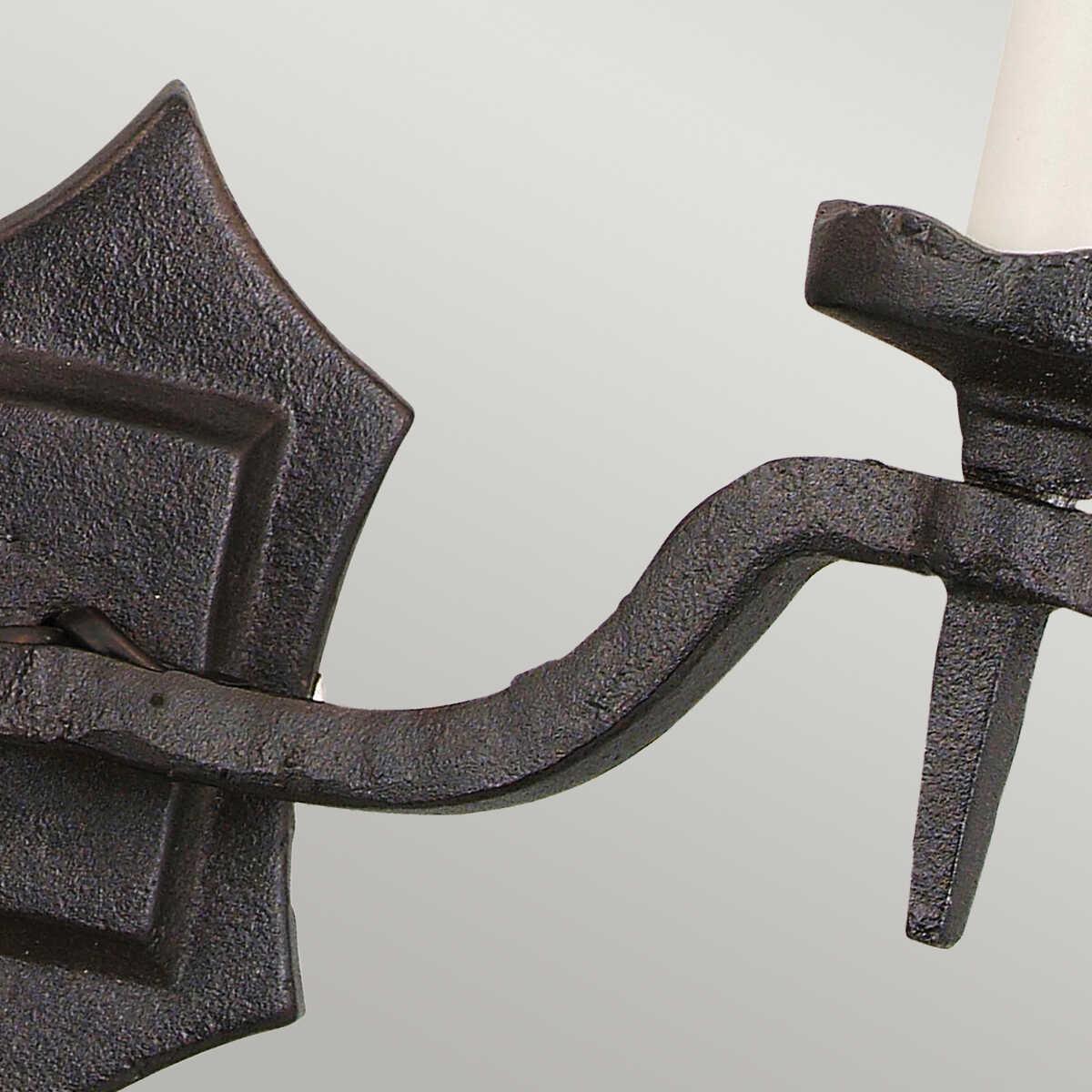 elstead rectory 2it wall light ry2b black Close Up LED Bulb