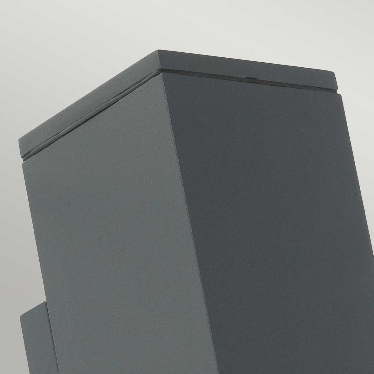 norlys sandvik 2 lt graphite up and down outside wall light Living Room Close Up