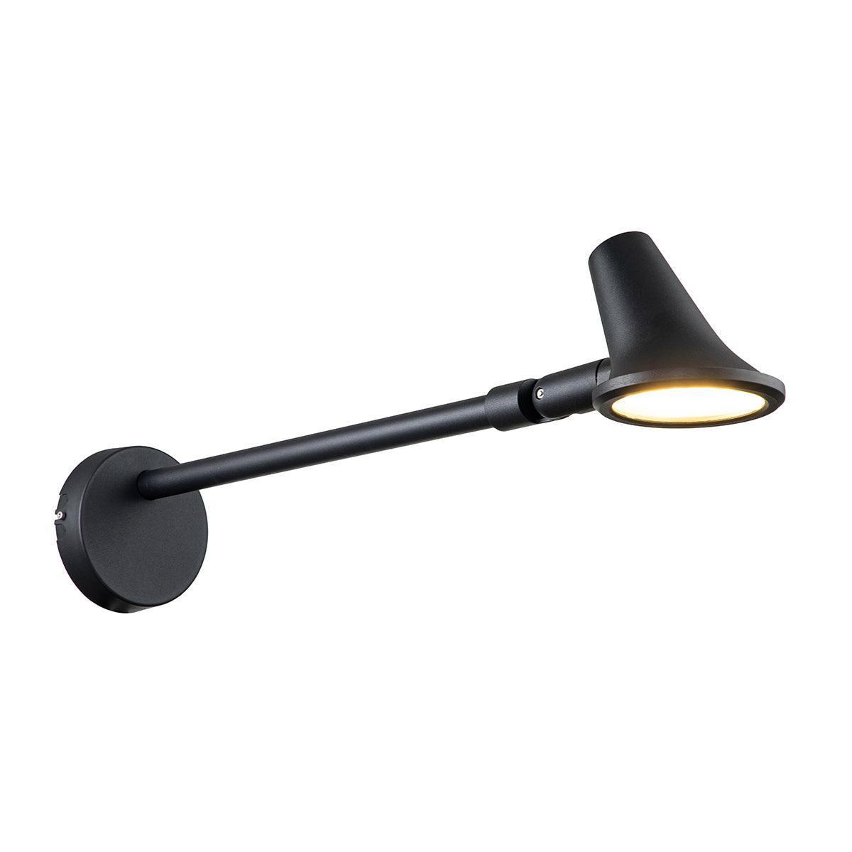 elstead selma led black outdoor sign light