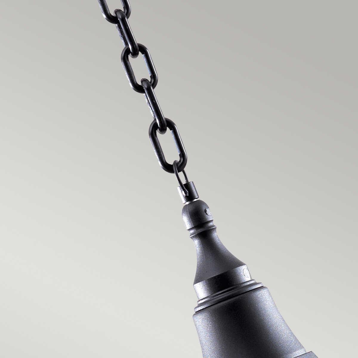 elstead shannon black finish outdoor pendant lantern Living Room Close Up