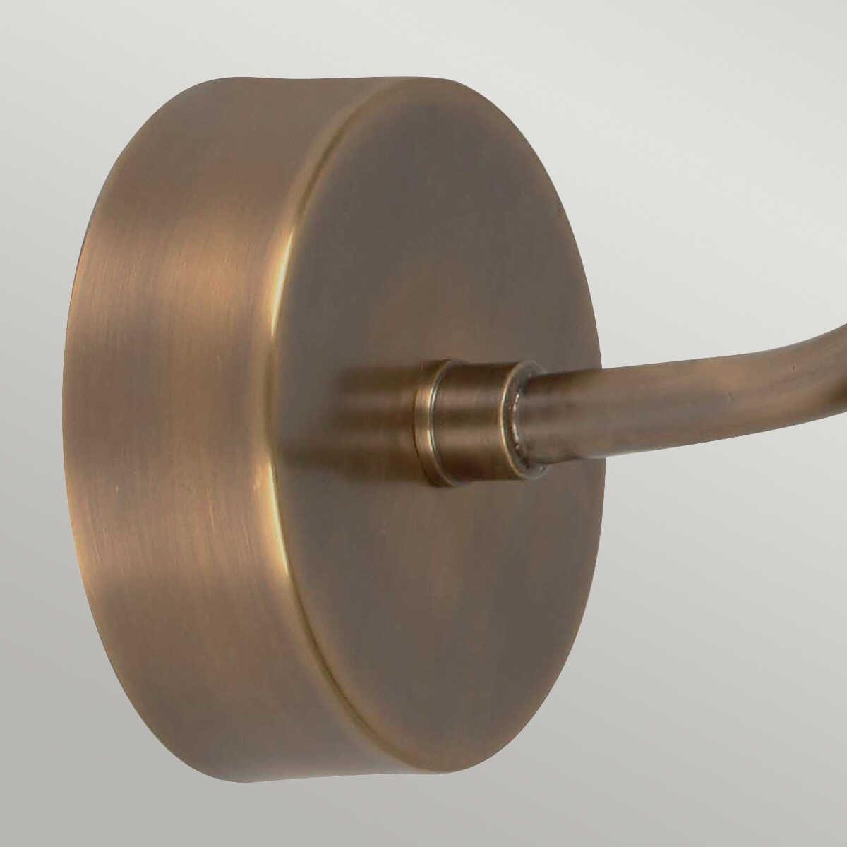 Elstead Sheldon Brass Finish Outdoor Wall Close up image