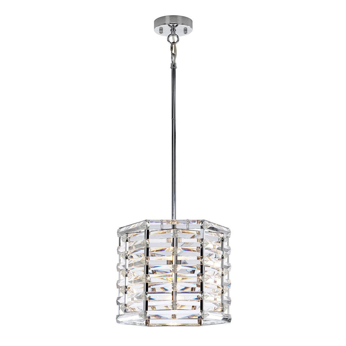 Elstead Shoal 1 Light Polished Nickel Ceiling Pendant-Ceiling Pendant Lights-Elstead Lighting-1-Tiffany Lighting Direct