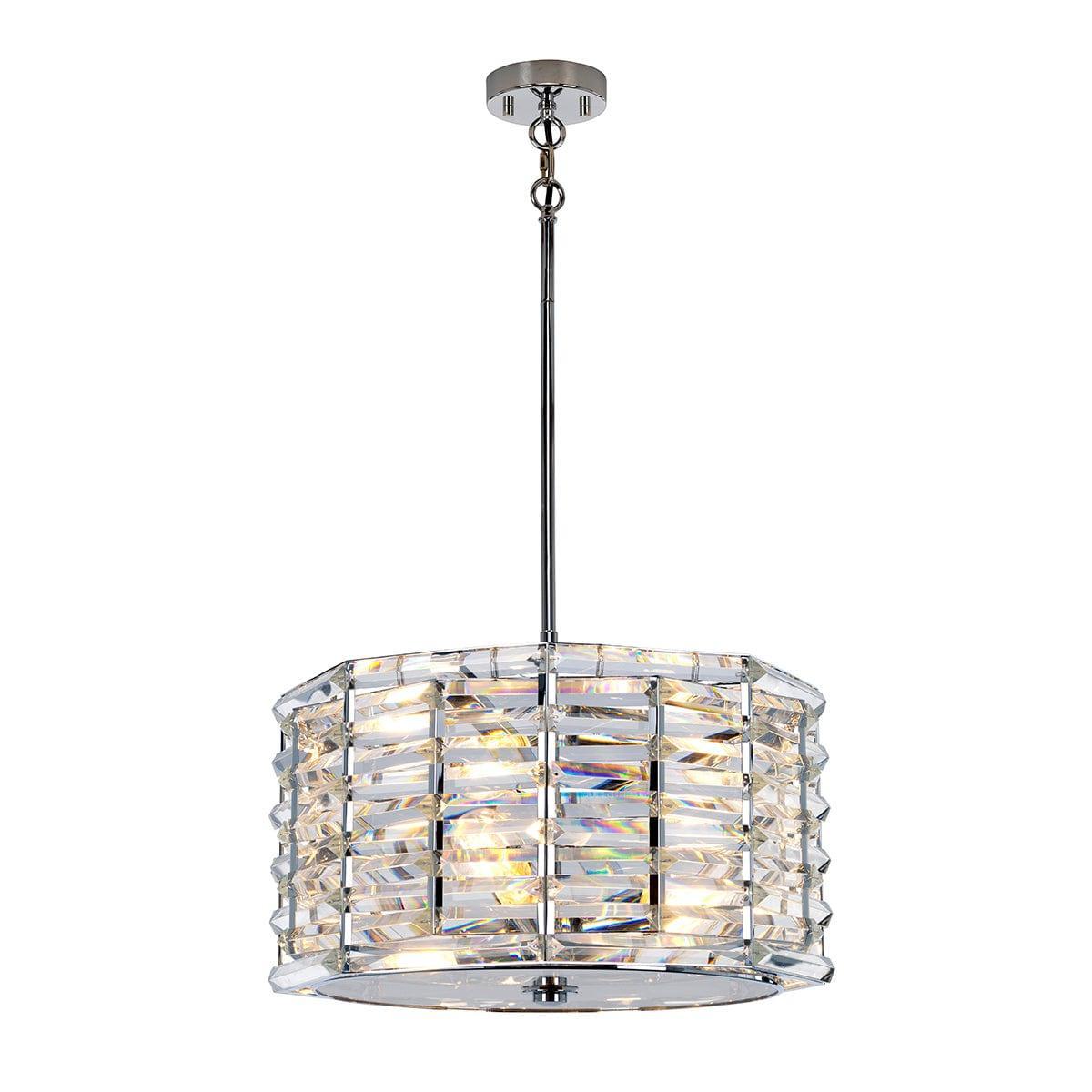 Elstead Shoal 4 Light Polished Nickel Ceiling Pendant-Ceiling Pendant Lights-Elstead Lighting-1-Tiffany Lighting Direct