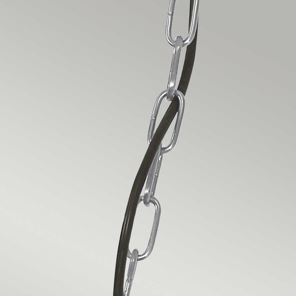 elstead somerton antique nickel finish outdoor pendant lantern Detailed Close Up