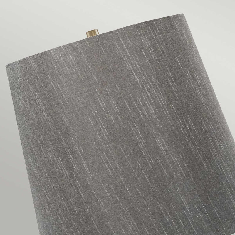Elstead Spin Grey Ceramic Table Lamp shade close up
