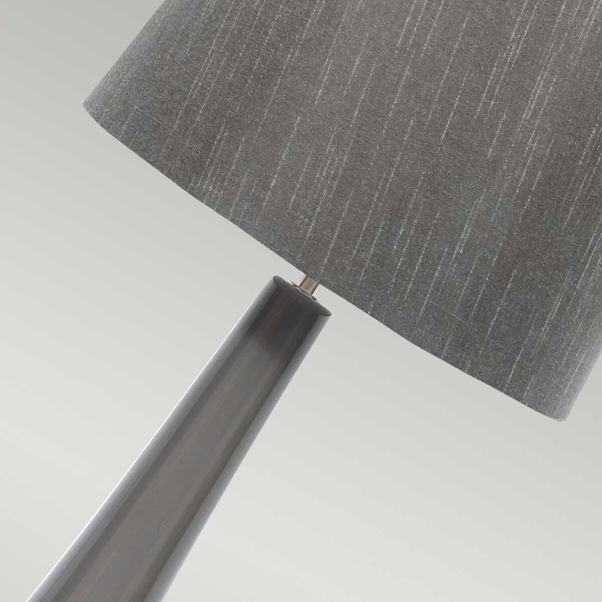 Elstead Spin Grey Ceramic Table Lamp base close up
