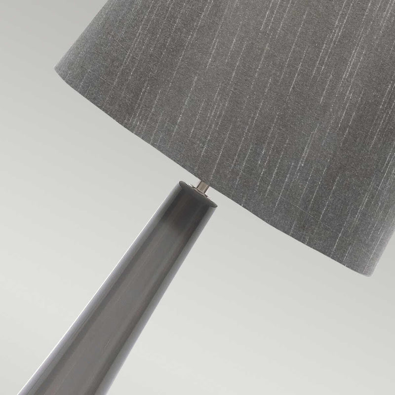 Elstead Spin Grey Ceramic Table Lamp base close up