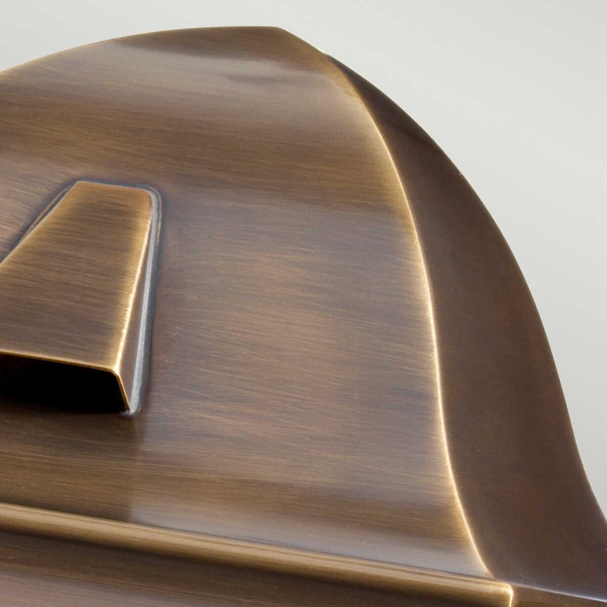 Elstead St James Aged Brass Finish Outdoor Wall Close up image