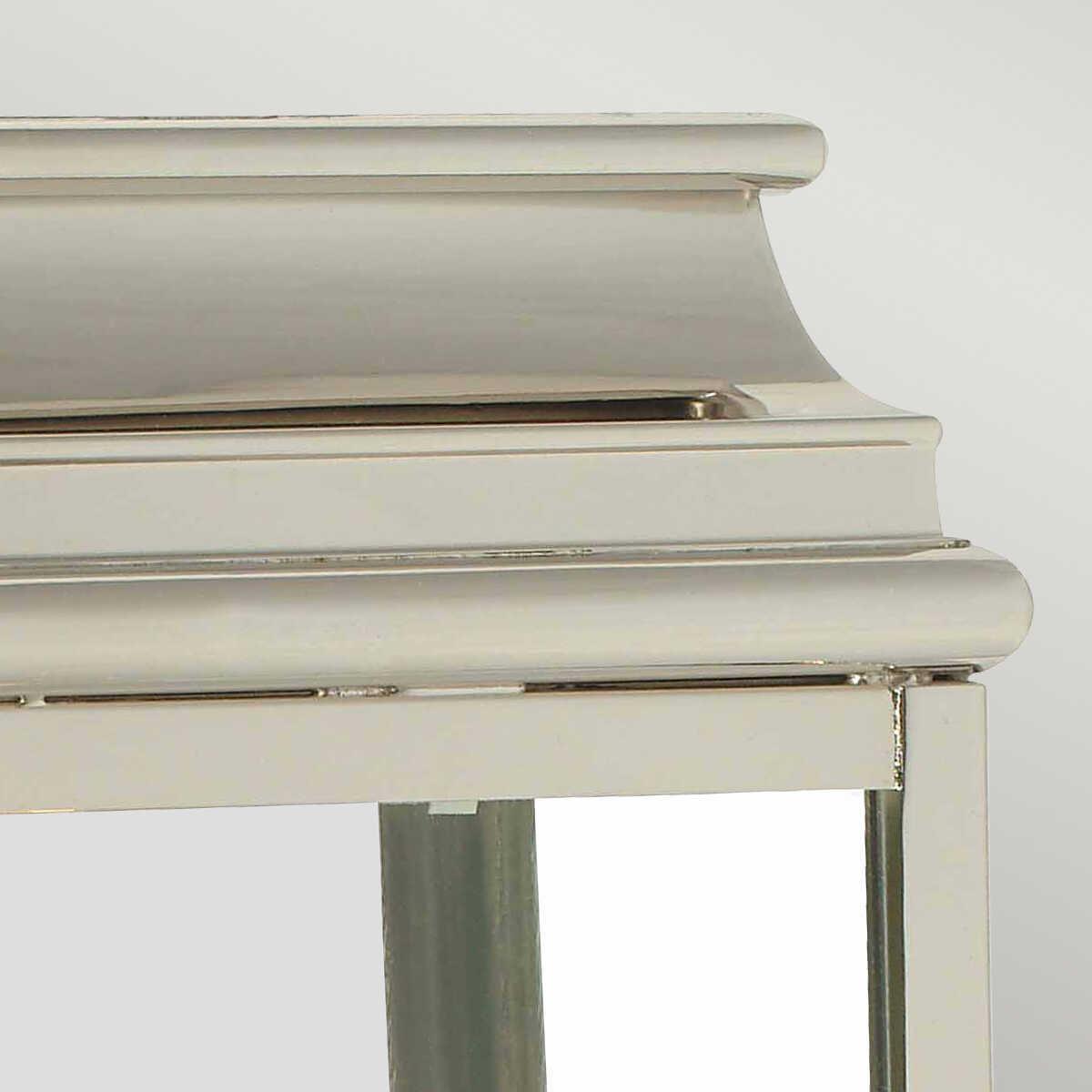 elstead st martins polished nickel finish outdoor wall lantern Detailed Close Up